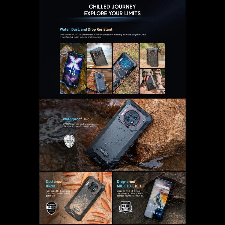 Oukitel WP19 Pro, 6.8 inch MediaTek Helio G99 Octa-core, NFC, Network: 4G, WP19 Pro 8GB+256GB Oukitel WP19 Pro, 6.8 inch MediaTek Helio G99 Octa-core, NFC, Network: 4G, WP19 Pro 8GB+256GB